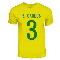 roberto carlos brazil hero t shirt yellow