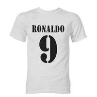 Ronaldo Real Madrid Retro Style T-Shirt (White)