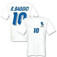 roberto baggio italy 1994 away t shirt white