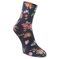 rock and rags floral socks