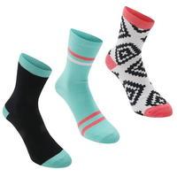 Rock and Rags and Rags 3 Pack Aztec Ankle Socks