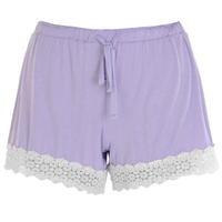 Rock and Rags and Rags Crochet Trim PJ Shorts