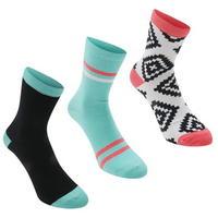 Rock and Rags and Rags 3 Pack Aztec Ankle Socks