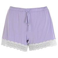 rock and rags and rags crochet trim pj shorts