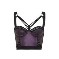 rosaline heather and fishnet balconette bra size 34dd