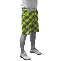 Royal And Awesome Mens Plaid Electric Shorts