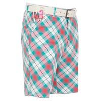 Royal and Awesome Well Plaid Golf Shorts