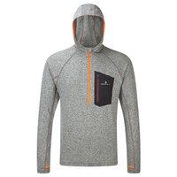 Ronhill Advance Victory Hoodie - Mens - Grey/Marl/Maroon