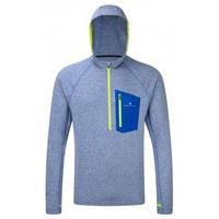 Ronhill Advance Victory Hoodie - Mens - Cobalt/Marl/Fulo Yellow