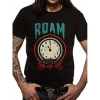 roam time mens small t shirt black