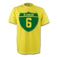 roberto carlos brazil crest tee yellow