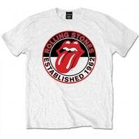 Rolling Stones Est 1962 White Mens T Shirt: X Large