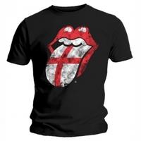 Rolling Stones England Tongue Mens Black T Shirt: X Large