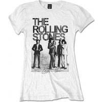 rolling stones est 1962 group white ladies t shirt small