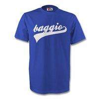 roberto baggio italy signature tee blue