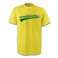 ronaldinho brazil signature tee yellow