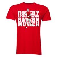 Robert Lewandowski Bayern Munich Player T-Shirt (Red) - Kids