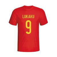 romelu lukaku belgium hero t shirt red kids