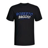 roberto baggio comic book t shirt black