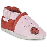 robeez lady bug girlss baby slippers in pink
