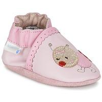 robeez play time girlss baby slippers in pink