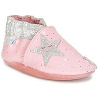 robeez night star girlss baby slippers in pink