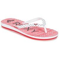 roxy rg pebbles v g sndl bre girlss childrens flip flops sandals in wh ...