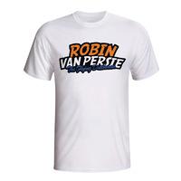 robin van persie comic book t shirt white