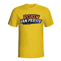 robin van persie comic book t shirt yellow