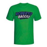 Roberto Baggio Comic Book T-shirt (green)