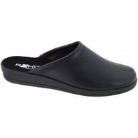 Rohde Mule Leather Slip On Mens Slippers men\'s Slippers in black