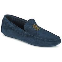 roberto cavalli 2022a mens loafers casual shoes in blue