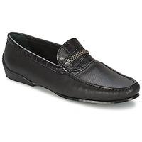 roberto cavalli alex mens loafers casual shoes in black