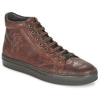 roberto cavalli relinde mens shoes high top trainers in brown