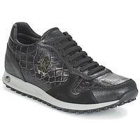 roberto cavalli reine mens shoes trainers in black