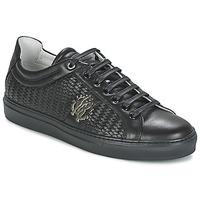 roberto cavalli 7727 mens shoes trainers in black