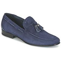 roberto cavalli 7775 mens loafers casual shoes in blue