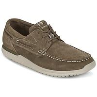 Rockport LANGDON 3 EYE OX men\'s Boat Shoes in brown
