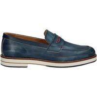 rogers 605 mocassins man mens loafers casual shoes in blue