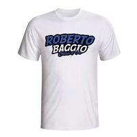 roberto baggio comic book t shirt white kids