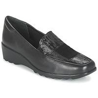 romika carree 17 womens loafers casual shoes in black