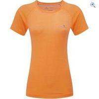 Ronhill Women\'s Momentum S/S Tee - Size: 8 - Colour: NEON PEACH