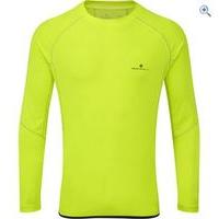 Ronhill Men\'s Vizion L/S Crew - Size: XL - Colour: FLUO YELL-BLK