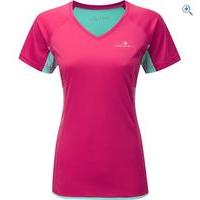 ronhill aspiration ss womens running top size 16 colour pink