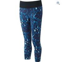 ronhill womens momentum crop tight size 10 colour surf blue