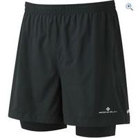 ronhill mens stride twin 5 short size xl colour black