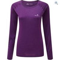 Ronhill Women\'s Aspiration Motion LS Tee - Size: 14 - Colour: Purple