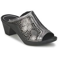 romika mokassetta womens mules casual shoes in silver