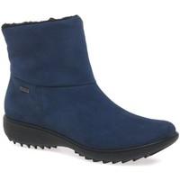 Romika Nina Ladies Waterproof Suede Look Ankle Boot women\'s Snow boots in blue