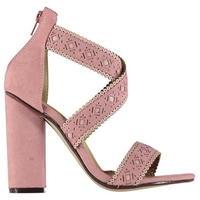 rock and rags lazer cut out sandals